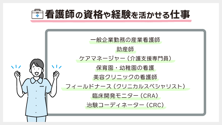 看護師の資格や経験を活かせるおすすめの転職先