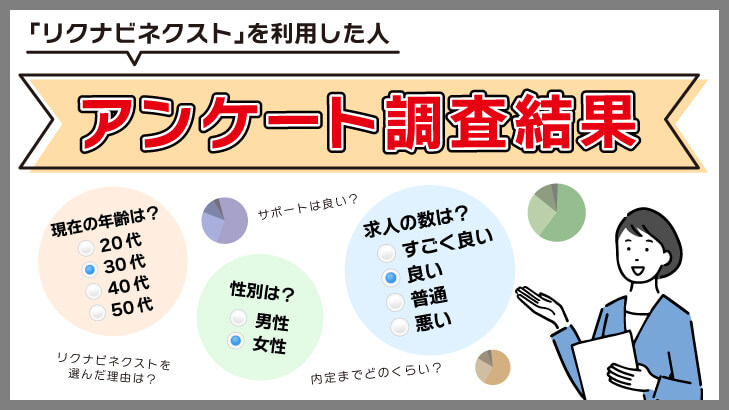リクナビネクストで転職した方の感想は?良かった・悪かったことについてアンケートを取ってみた