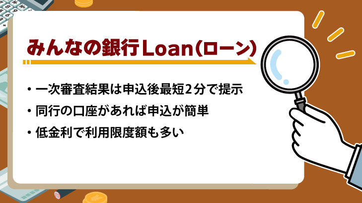 みんなの銀行 Loan（ローン）